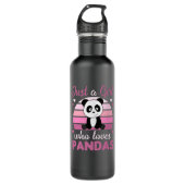 Gewoon een meisje dat van Pandas houdt - Sweet Pan Waterfles (Voorkant)