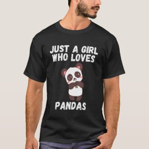Gewoon een meisje dat van Pandas Panda houdt voor  T-shirt