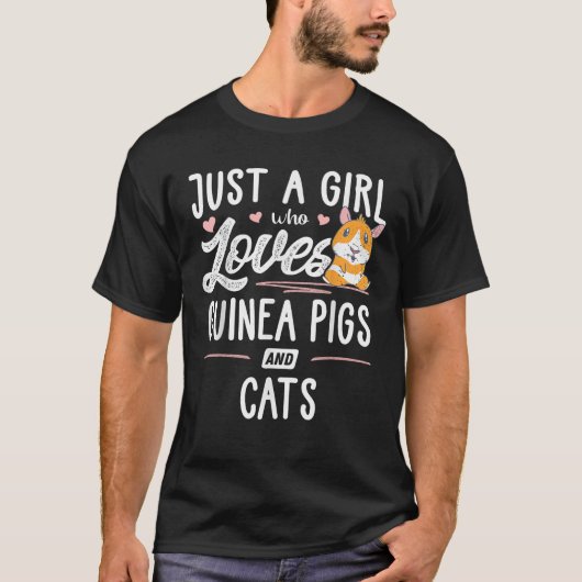 Gewoon een meisje dat van parelhoenders en katten  t-shirt (Voorkant)