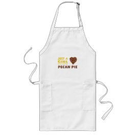 Gewoon een meisje dat van Pecan-taart houdt Lang Schort