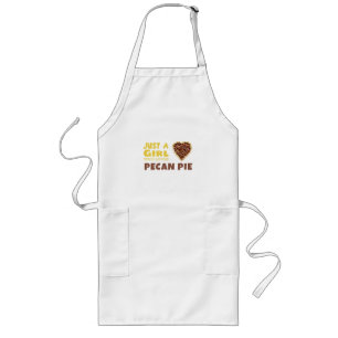 Gewoon een meisje dat van Pecan-taart houdt Lang Schort