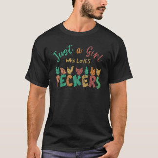 Gewoon een meisje dat van Peckers Chicken Farming  T-shirt