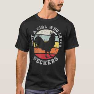 Gewoon een meisje dat van Peckers Chicken houdt (2 T-shirt