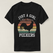 Gewoon een meisje dat van Peckers houdt, Funny Chi T-shirt (Design voorkant)
