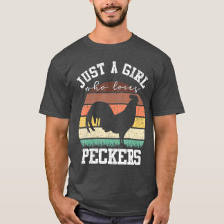 Gewoon een meisje dat van Peckers houdt, Funny Chi T-shirt