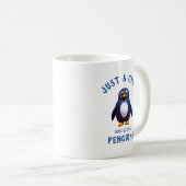 Gewoon een meisje dat van Penguins houdt Koffiemok (Voorkant rechts)
