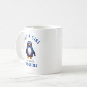 Gewoon een meisje dat van Penguins houdt Koffiemok (Voorkant links)