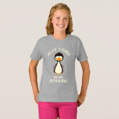 Gewoon een meisje dat van Penguins T-Shirt houdt (Voorkant volledig)