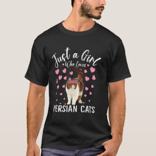 Gewoon Een Meisje Dat Van Perzische Katten Vrouwen T-shirt
