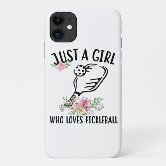 Gewoon een meisje dat van Pickleball houdt Case-Mate iPhone Case (Achterkant)