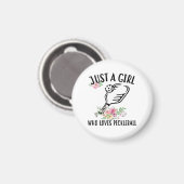 Gewoon een meisje dat van Pickleball houdt Magneet (Voorkant / Achterkant)