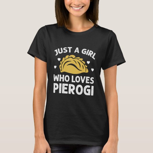 Gewoon een meisje dat van Pierogi houdt, Poolse Pi T-shirt (Voorkant)