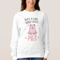 Gewoon een meisje dat van Pigs Gift Girl houdt