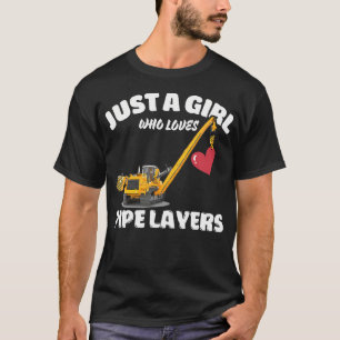 Gewoon Een Meisje Dat Van Pijpleggers Houdt Pijple T-shirt
