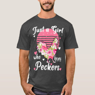 Gewoon een meisje dat van pikkers houdt Funny Wome T-shirt