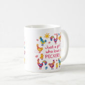 Gewoon een meisje dat van pikkers houdt koffiemok (Voorkant rechts)