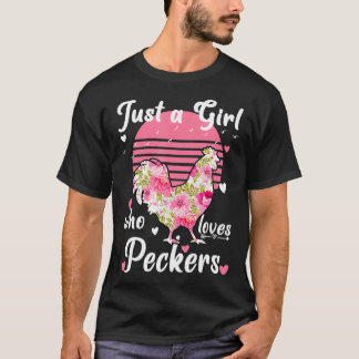 Gewoon een meisje dat van pikkers houdt t-shirt