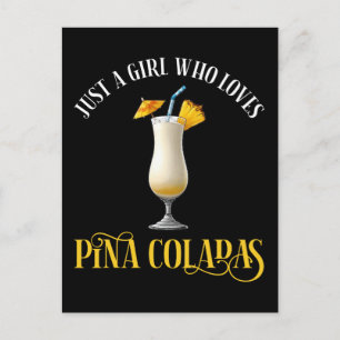 Gewoon Een Meisje Dat Van Pina Coladas Houdt Briefkaart