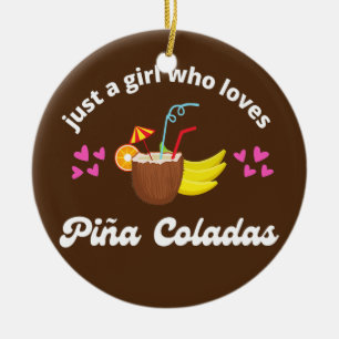 Gewoon een meisje dat van Pina Coladas houdt... tr Keramisch Ornament