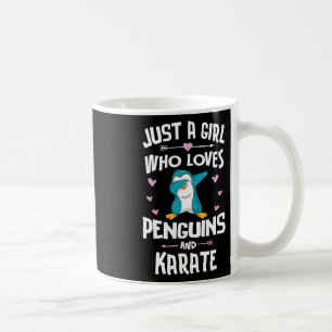 Gewoon een meisje dat van pinguïns en karate cadea koffiemok