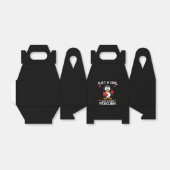 Gewoon een meisje dat van pinguïns houdt bedankdoosjes (Uitgevouwen)