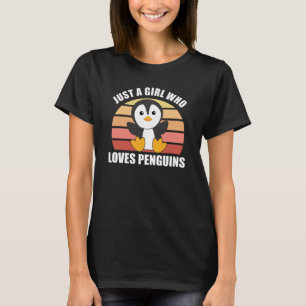 Gewoon een meisje dat van pinguïns houdt - Cute Pe T-shirt