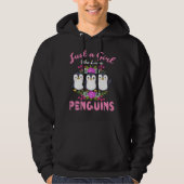 Gewoon een meisje dat van pinguïns houdt Gift Wome Hoodie (Voorkant)