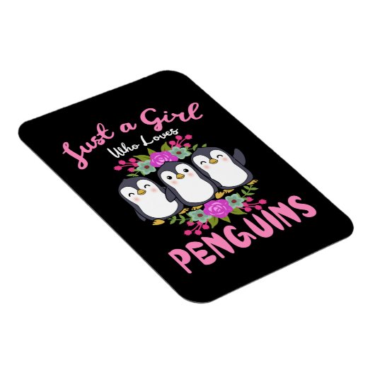 Gewoon een meisje dat van pinguïns houdt Gift Wome Magneet (Rechterzijde)