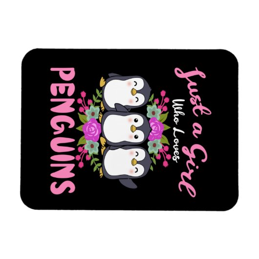 Gewoon een meisje dat van pinguïns houdt Gift Wome Magneet (Horizontaal)