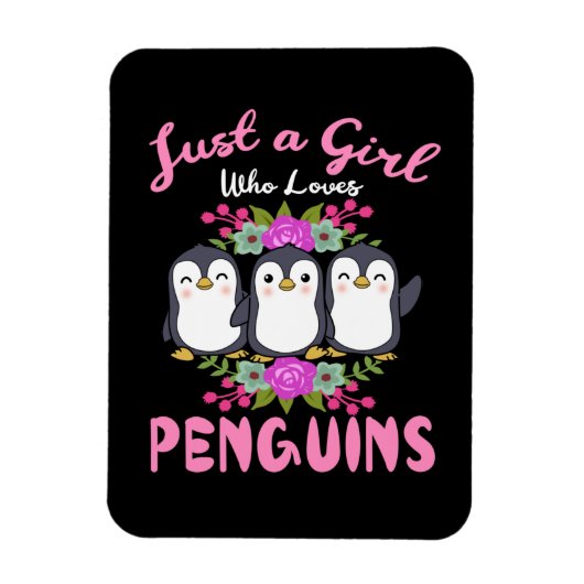 Gewoon een meisje dat van pinguïns houdt Gift Wome Magneet (Verticaal)