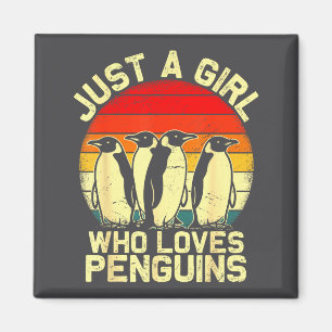 Gewoon Een Meisje Dat Van Pinguïns Houdt Grappig L Magneet