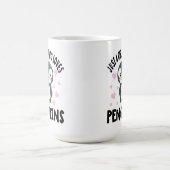 gewoon een meisje dat van pinguïns houdt koffiemok (Center)