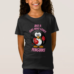 Gewoon een meisje dat van pinguïns houdt t-shirt