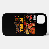 Gewoon een meisje dat van Pitbull houdt en Herfst  Case-Mate iPhone Case (Achterkant (horizontaal))