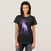Gewoon een meisje dat van Pitbull houdt T-shirt (Voorkant volledig)