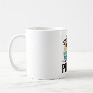 Gewoon een meisje dat van Pitbull-vintagehondenont Koffiemok