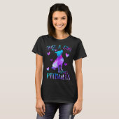 Gewoon een meisje dat van Pitbulls Galaxy Space Pi T-shirt (Voorkant volledig)