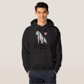 Gewoon een meisje dat van Pitbulls houdt 165 Hoodie (Voorkant volledig)