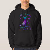 Gewoon een meisje dat van Pitbulls houdt Hoodie (Voorkant)