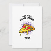 Gewoon een meisje dat van pizza houdt, grappig Ita (Voorkant)