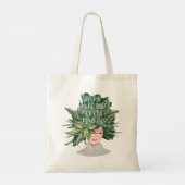 Gewoon een meisje dat van Plant houdt | | Crazy Pl Tote Bag (Achterkant)