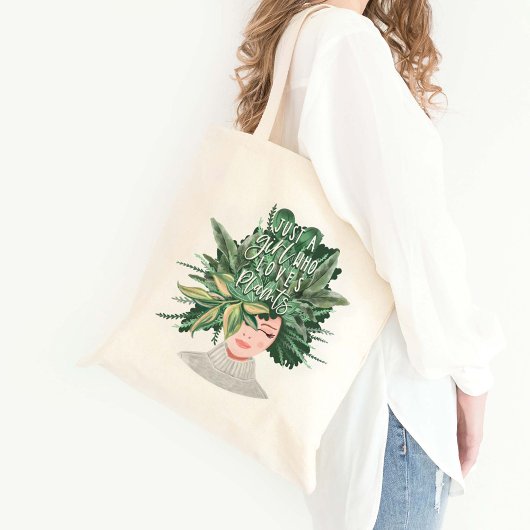 Gewoon een meisje dat van Plant houdt | | Crazy Pl Tote Bag