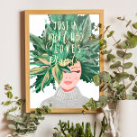 Gewoon een meisje dat van Plant houdt | Crazy Plan Folie Afdrukken<br><div class="desc">Ben je een meisje dat van planten houdt? Dan hou je van ons super schattige en unieke plant poster. Het ontwerp kenmerkt onze oorspronkelijke handbeschilderde waterverf caucasiaanse dame met het haar kapsel gemaakt om eruit te zien als een geheel van verschillende planten en bladeren. "Gewoon een meisje dat van planten...</div>