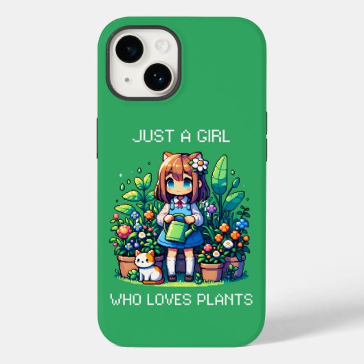 Gewoon een meisje dat van Planten houdt Case-Mate iPhone Case (Achterkant)