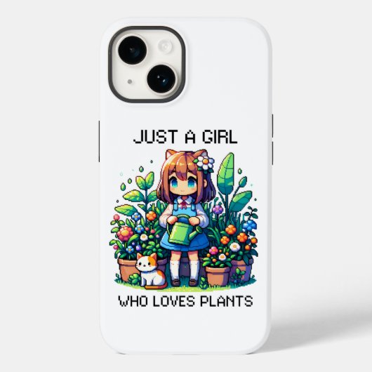 Gewoon een meisje dat van Planten houdt Case-Mate iPhone Case (Achterkant)