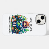 Gewoon een meisje dat van Planten houdt Case-Mate iPhone Case (Achterkant (horizontaal))