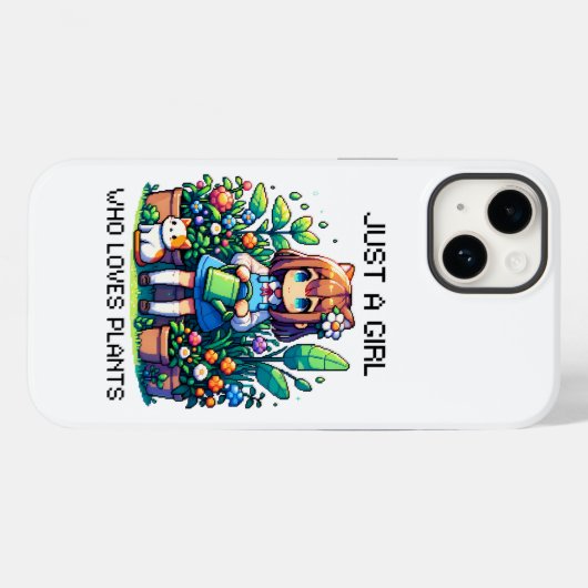 Gewoon een meisje dat van Planten houdt Case-Mate iPhone Case (Achterkant (horizontaal))