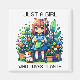 Gewoon een meisje dat van Planten houdt Magneet