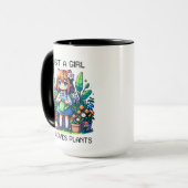 Gewoon een meisje dat van Planten houdt Mok (Voorkant links)