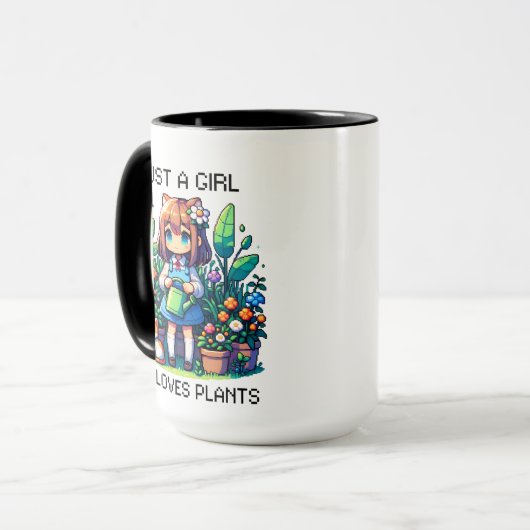 Gewoon een meisje dat van Planten houdt Mok (Voorkant links)